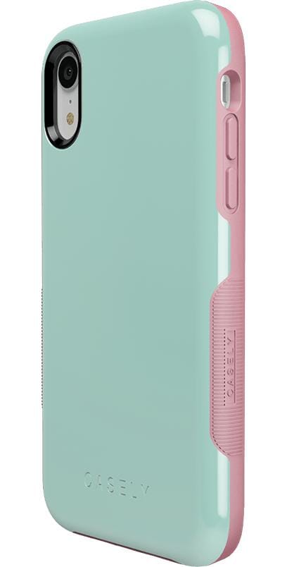 Mint Green on Pink | Ultra-Protective Bold Case iPhone Case get.casely 