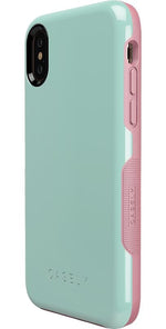 Mint Green on Pink | Ultra-Protective Bold Case iPhone Case get.casely 