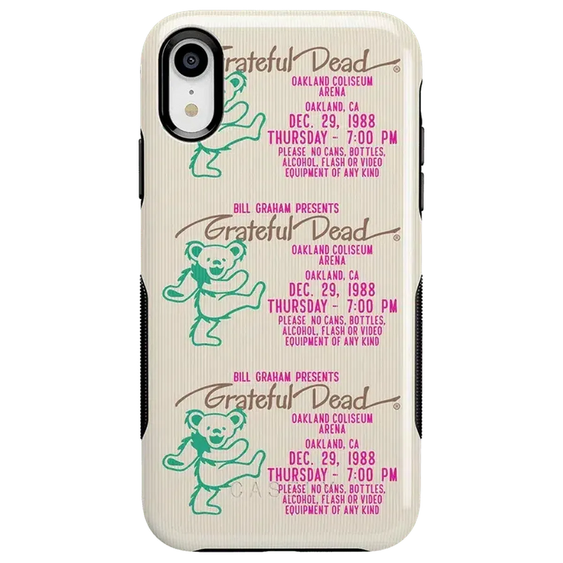 Miracle Ticket | Grateful Dead Vintage Case iPhone Case get.casely Bold iPhone XR 
