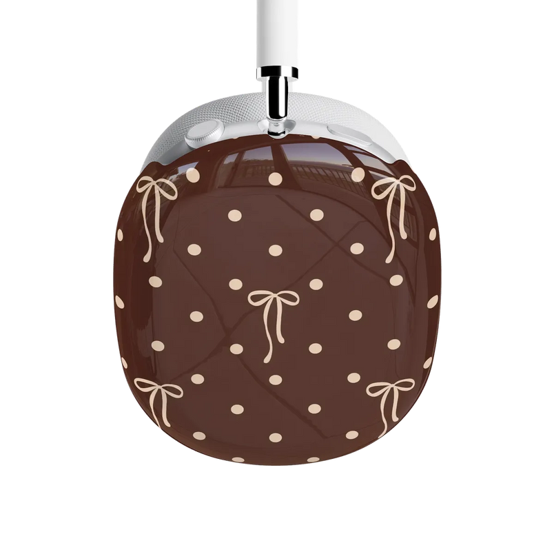 Teddy Bows | Brown Polka Dot AirPods Max Case