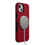 On the Dot | Maroon Polka Dot Case