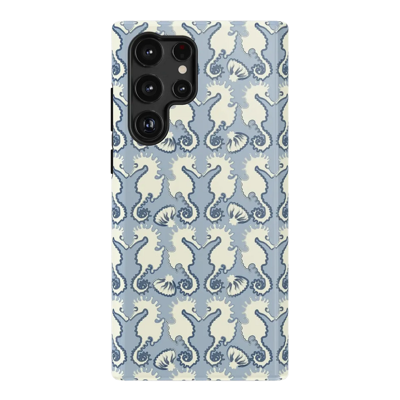 Seahorse Drift | Coastal Blues Case - Galaxy S22 Ultra