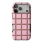 Uptown Gridlock | Pink Checkerboard Case