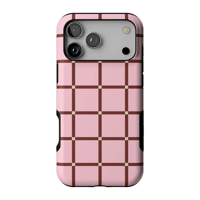 Uptown Gridlock | Pink Checkerboard Case