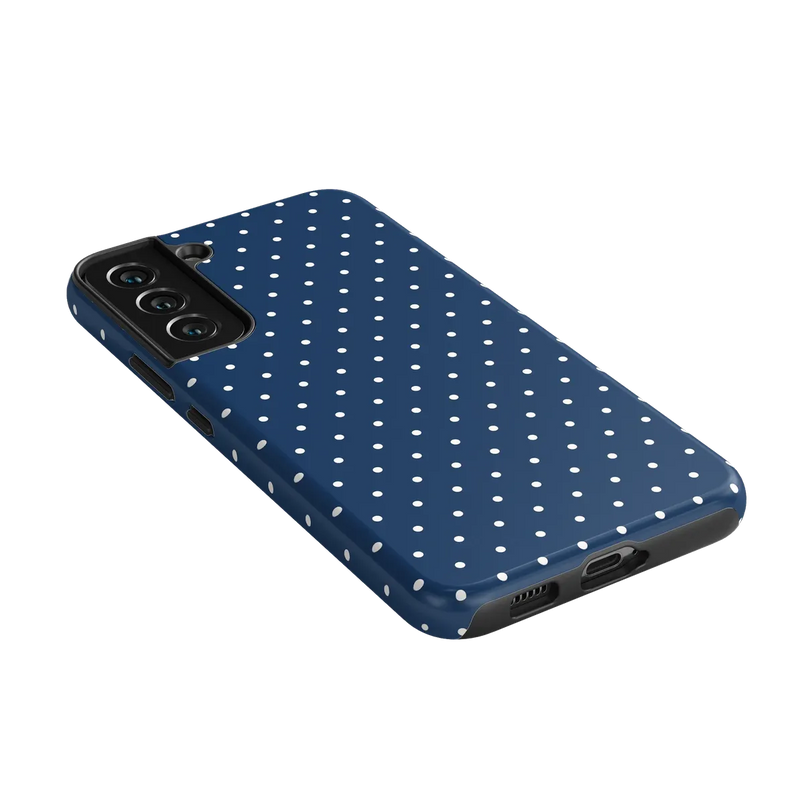 On the Dot | Navy Polka Dot Case