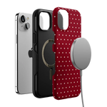 On the Dot | Maroon Polka Dot Case