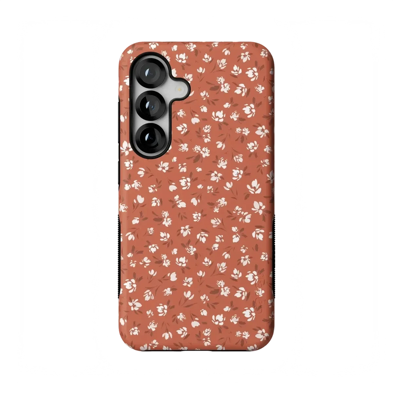 Mocha Meadow | Tiny Flowers Case iPhone Case get.casely Bold Flex + MagSafe® Galaxy S25 