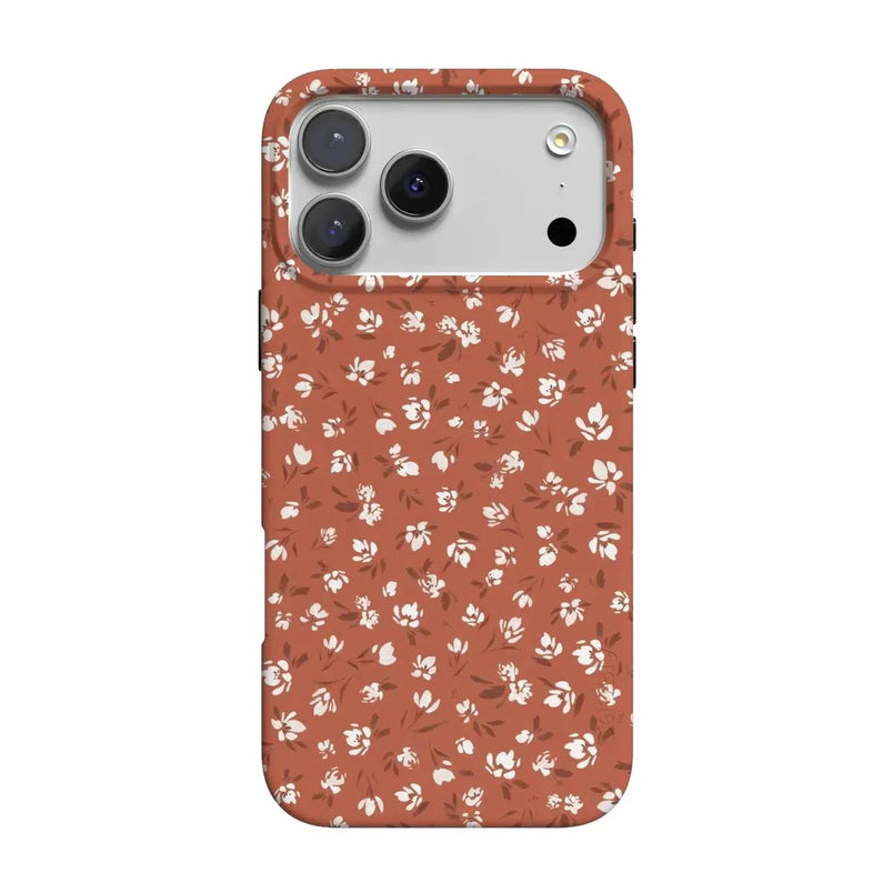 Mocha Meadow | Tiny Flowers Case iPhone Case get.casely Classic + MagSafe® iPhone 17 Pro Max 