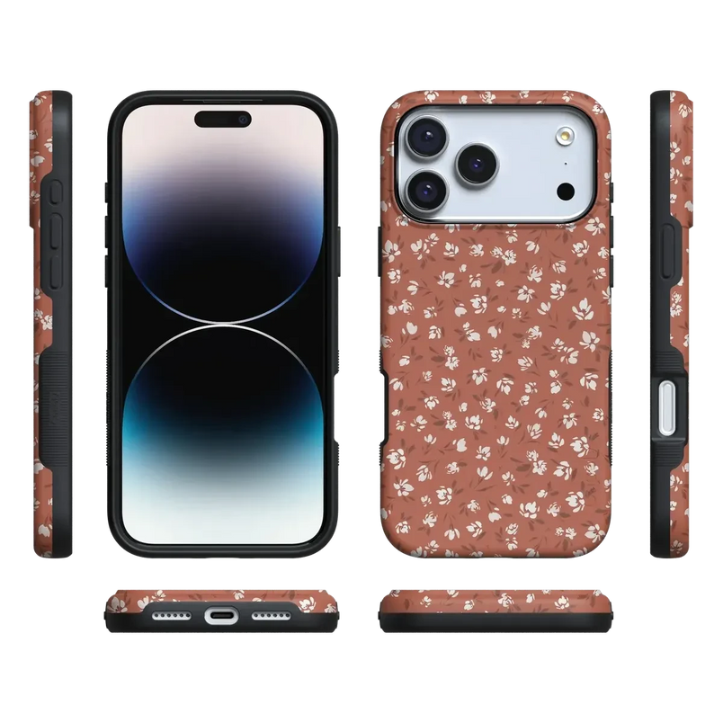 Mocha Meadow | Tiny Flowers Case iPhone Case get.casely 