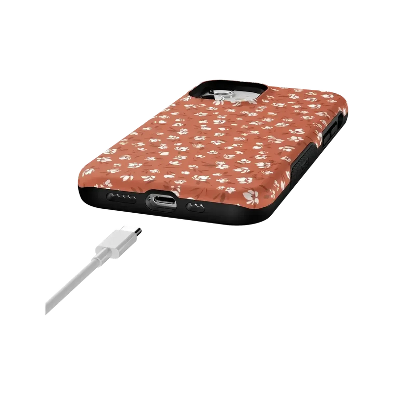 Mocha Meadow | Tiny Flowers Case iPhone Case get.casely 