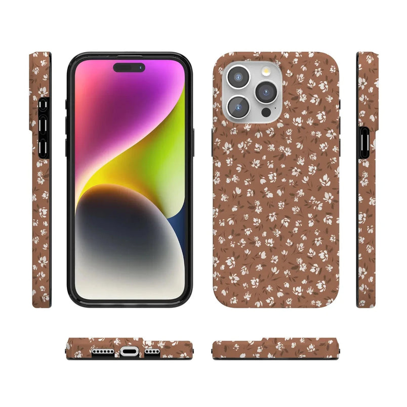 Mocha Meadow | Tiny Flowers Case iPhone Case get.casely 
