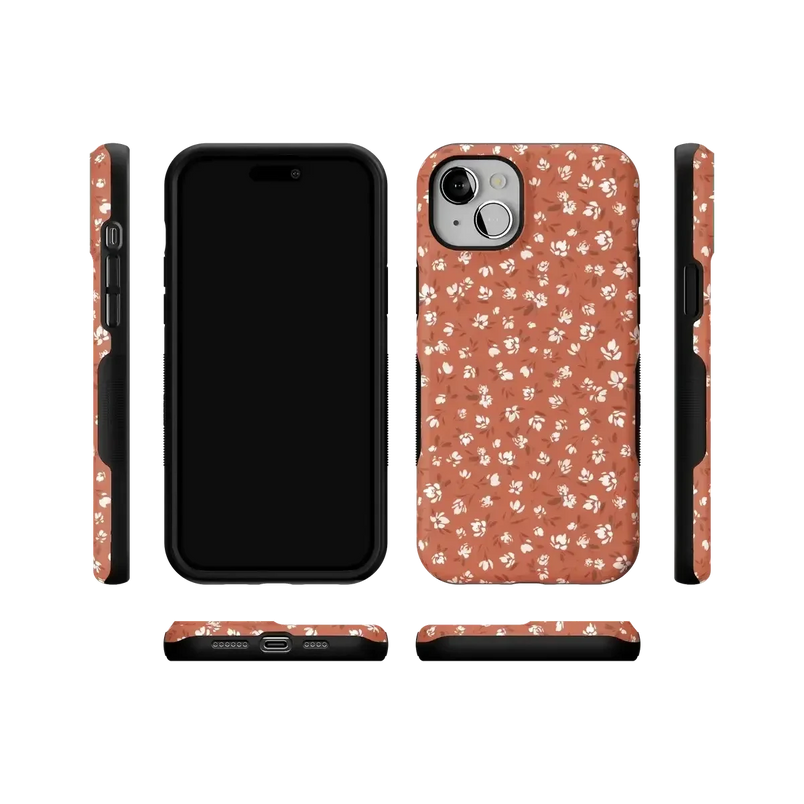 Mocha Meadow | Tiny Flowers Case iPhone Case get.casely 