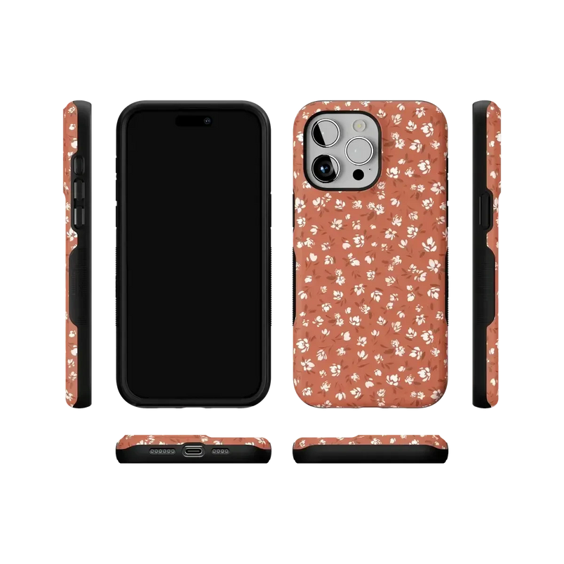 Mocha Meadow | Tiny Flowers Case iPhone Case get.casely 