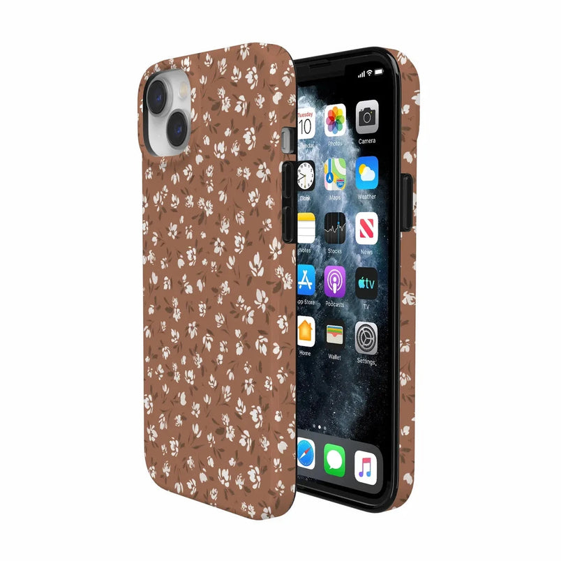 Mocha Meadow | Tiny Flowers Case iPhone Case get.casely 