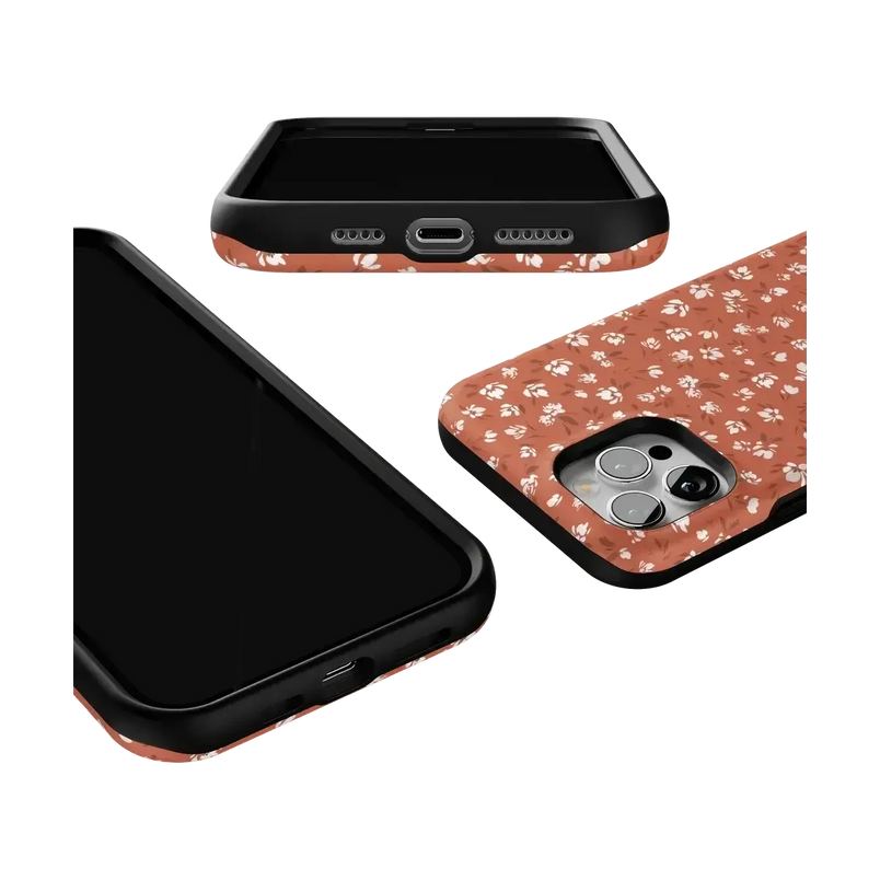Mocha Meadow | Tiny Flowers Case iPhone Case get.casely 