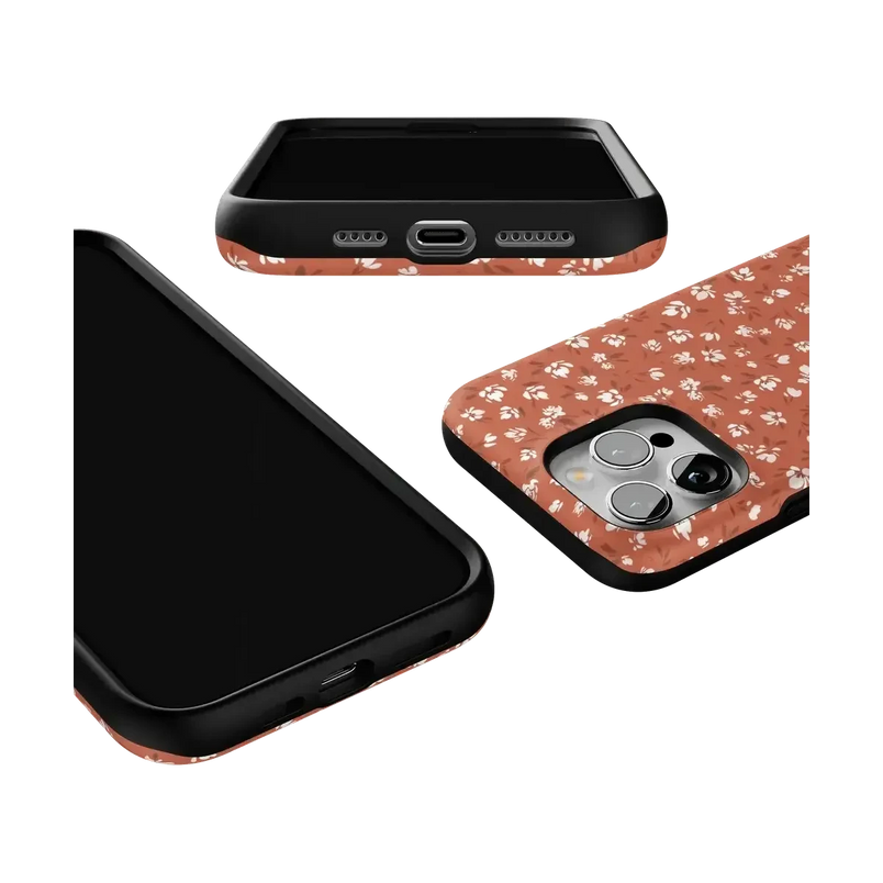 Mocha Meadow | Tiny Flowers Case iPhone Case get.casely 