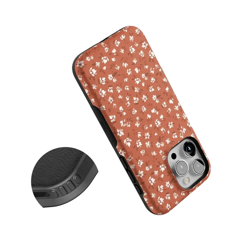 Mocha Meadow | Tiny Flowers Case iPhone Case get.casely 