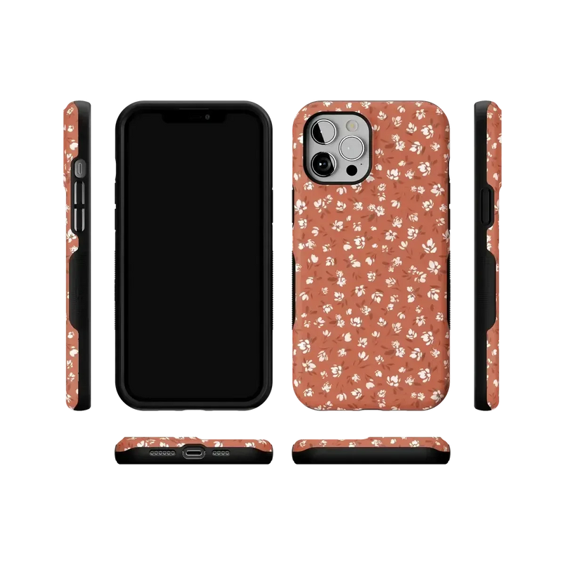 Mocha Meadow | Tiny Flowers Case iPhone Case get.casely 
