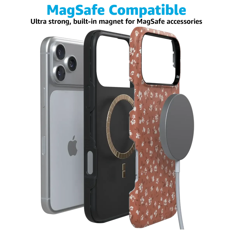 Mocha Meadow | Tiny Flowers Case iPhone Case get.casely 