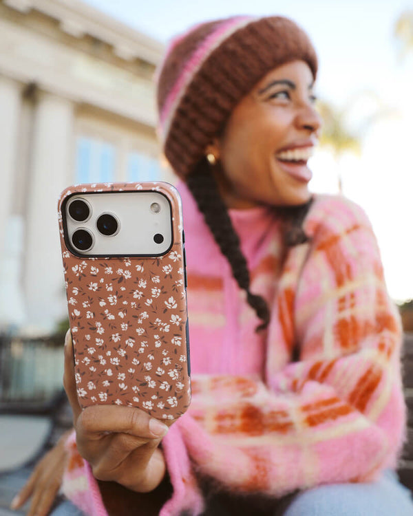 Mocha Meadow | Tiny Flowers Case