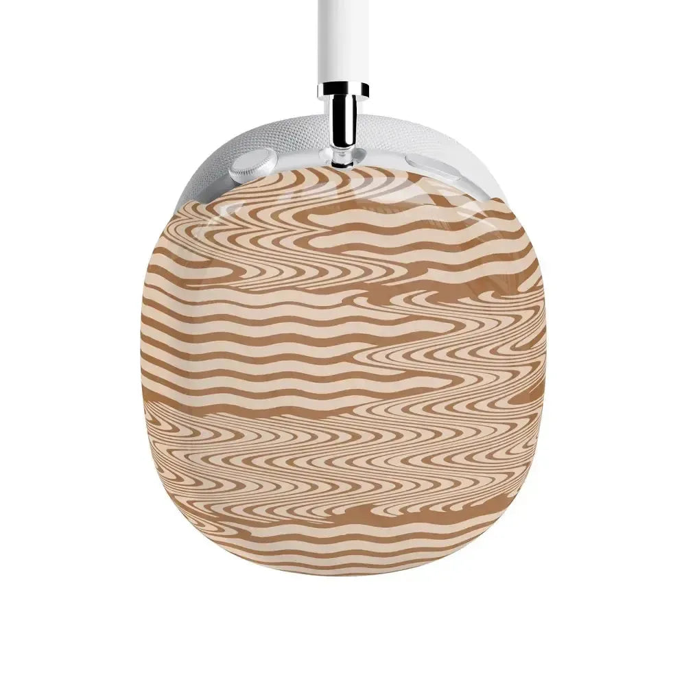 Mocha Ripple Brown Waves AirPods Max Case - Thumbnail 2