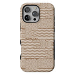 Mocha Ripple | Brown Waves Case iPhone Case get.casely Bold + MagSafe® iPhone 16 Pro Max 
