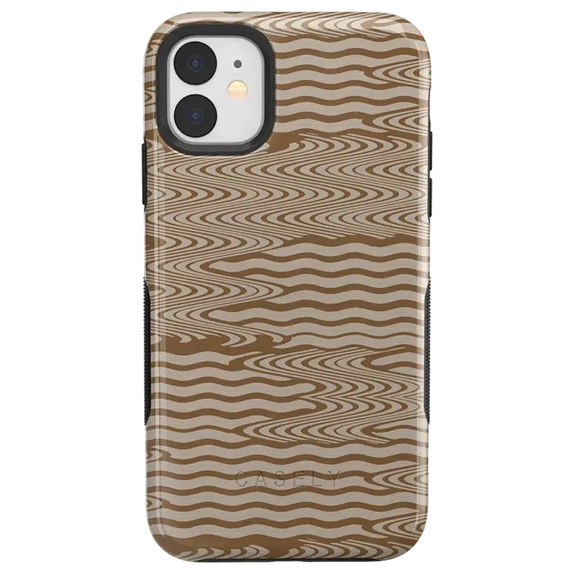 Mocha Ripple | Brown Waves Case iPhone Case get.casely Bold iPhone 11