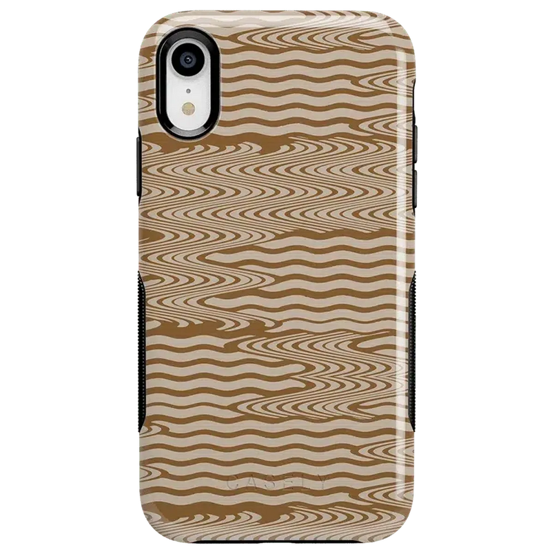 Mocha Ripple | Brown Waves Case iPhone Case get.casely Bold iPhone XR 