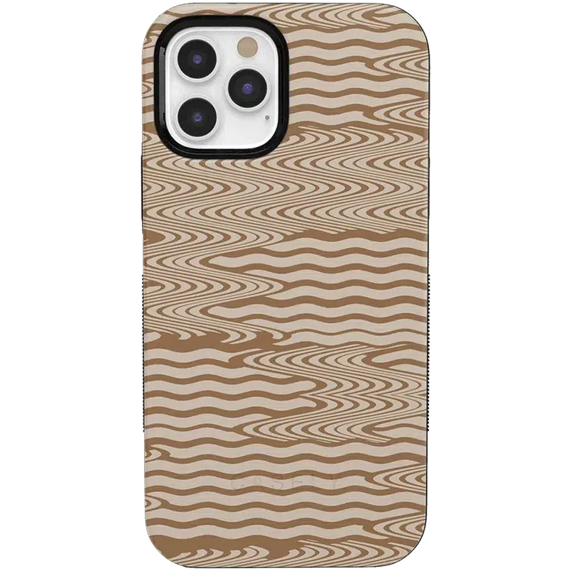 Mocha Ripple | Brown Waves Case iPhone Case get.casely Bold + MagSafe® iPhone 12 Pro Max