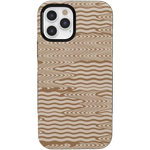 Mocha Ripple | Brown Waves Case iPhone Case get.casely Bold + MagSafe® iPhone 12 Pro Max