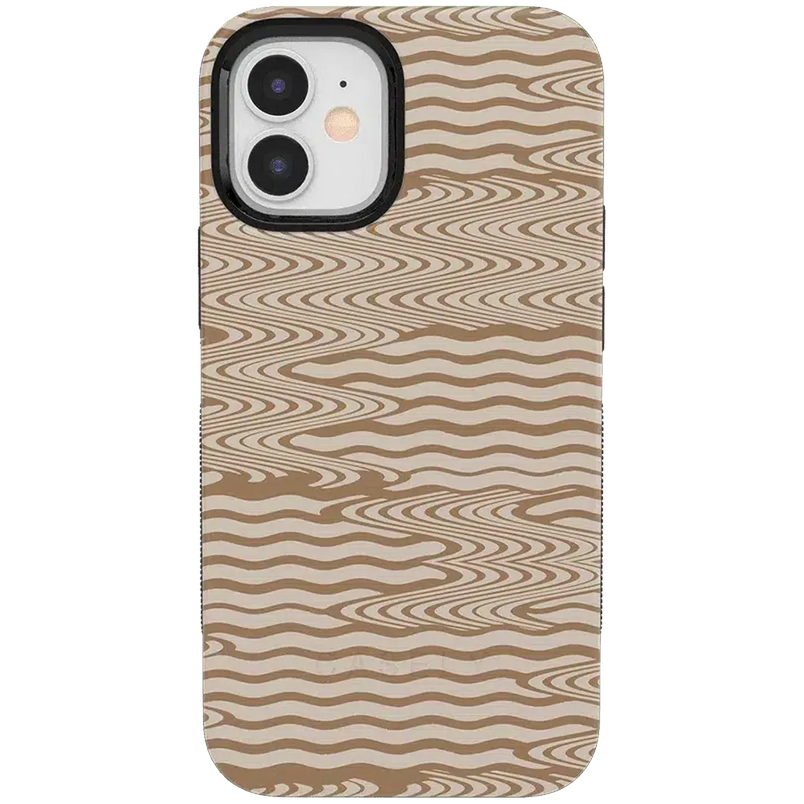 Mocha Ripple | Brown Waves Case iPhone Case get.casely Bold + MagSafe® iPhone 12