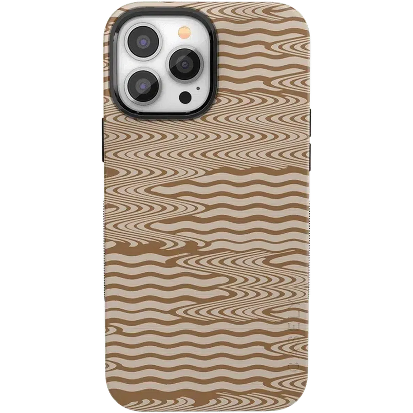 Mocha Ripple | Brown Waves Case iPhone Case get.casely Bold + MagSafe® iPhone 13 Pro Max