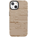 Mocha Ripple | Brown Waves Case iPhone Case get.casely Bold + MagSafe® iPhone 13