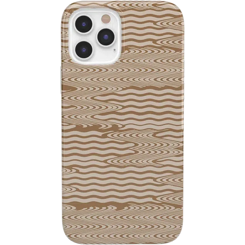 Mocha Ripple | Brown Waves Case iPhone Case get.casely Classic iPhone 12 Pro Max