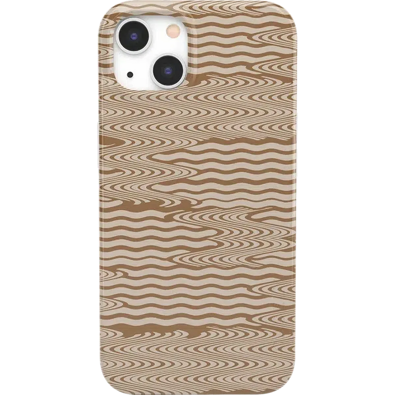 Mocha Ripple | Brown Waves Case iPhone Case get.casely Classic + MagSafe® iPhone 13