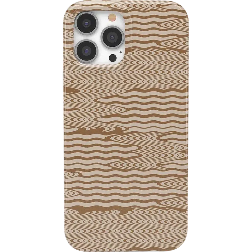 Mocha Ripple | Brown Waves Case iPhone Case get.casely Classic + MagSafe® iPhone 14 Pro Max