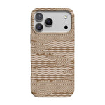 Mocha Ripple | Brown Waves Case iPhone Case get.casely Classic + MagSafe® iPhone 17 Pro Max 