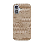Mocha Ripple | Brown Waves Case iPhone Case get.casely Classic + MagSafe® iPhone 17 