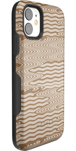 Mocha Ripple | Brown Waves Case iPhone Case get.casely 