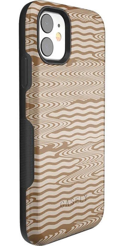 Mocha Ripple | Brown Waves Case iPhone Case get.casely 