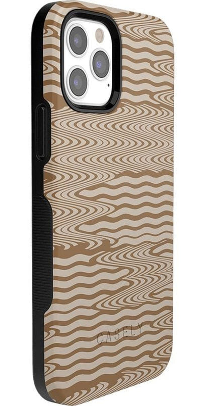 Mocha Ripple | Brown Waves Case iPhone Case get.casely 