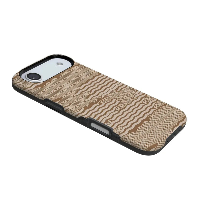 Mocha Ripple | Brown Waves Case iPhone Case get.casely 