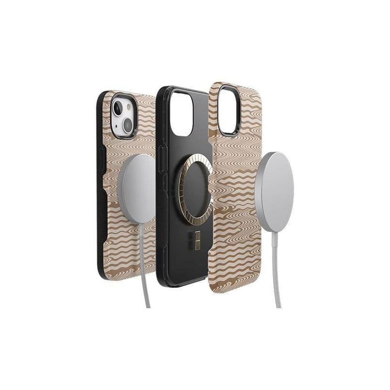 Mocha Ripple | Brown Waves Case iPhone Case get.casely 