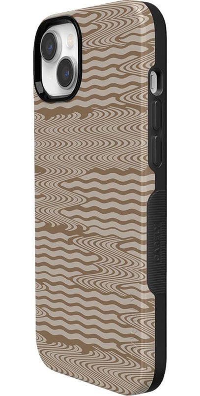 Mocha Ripple | Brown Waves Case iPhone Case get.casely 
