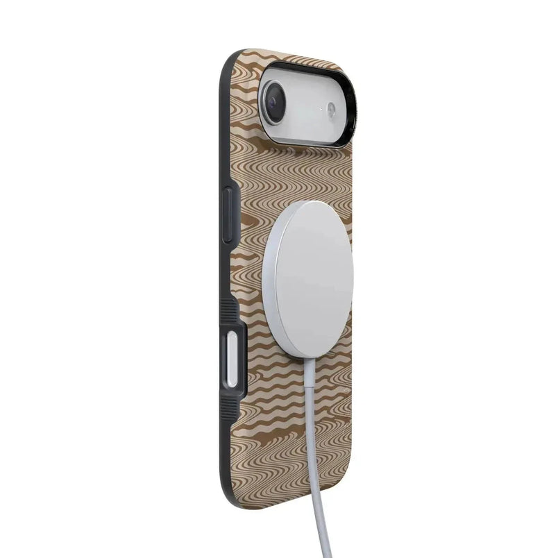Mocha Ripple | Brown Waves Case iPhone Case get.casely 