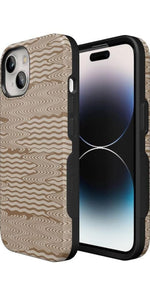 Mocha Ripple | Brown Waves Case iPhone Case get.casely 