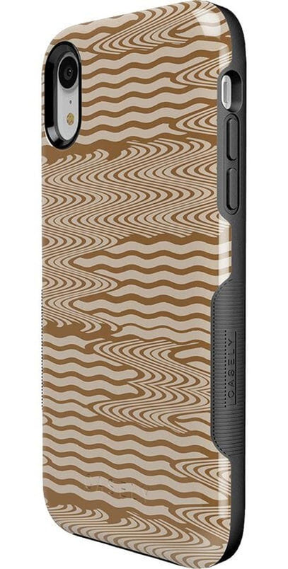 Mocha Ripple | Brown Waves Case iPhone Case get.casely 