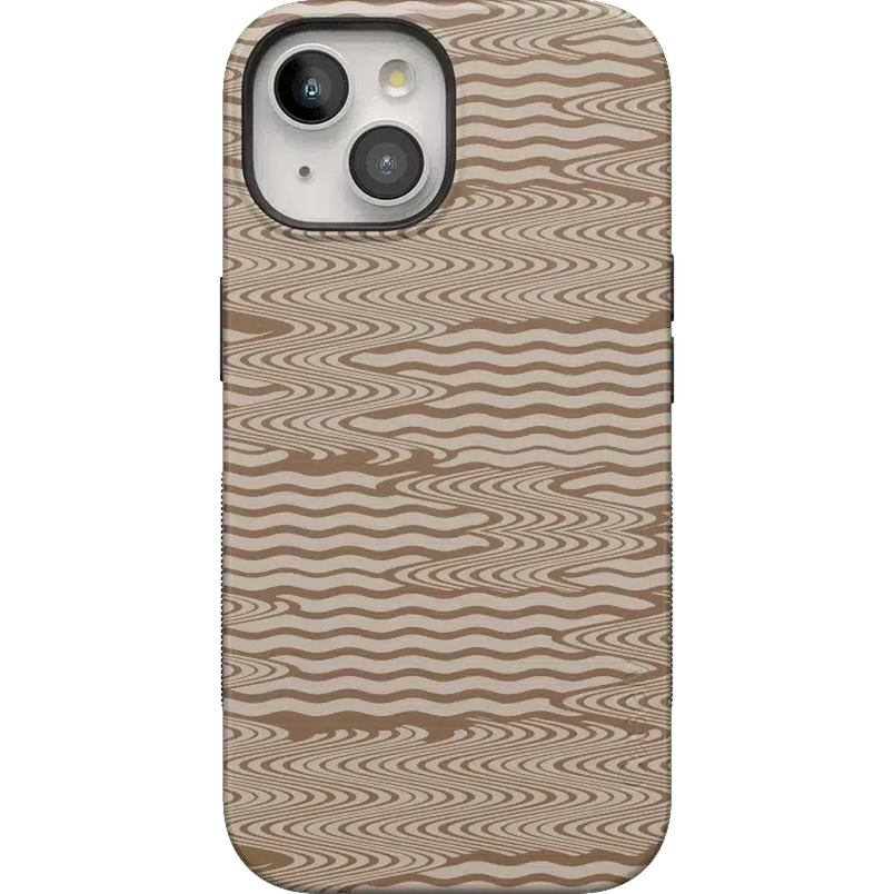 Mocha Ripple | Brown Waves Case iPhone Case get.casely 