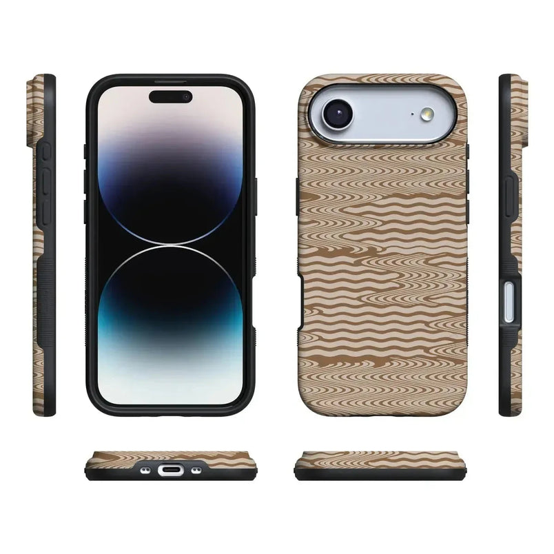 Mocha Ripple | Brown Waves Case iPhone Case get.casely 