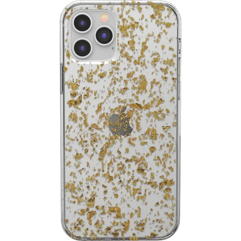 Morning Sparkle | Rose and Gold Flaked Clear Case iPhone Case get.casely Classic iPhone 12 Pro Max 